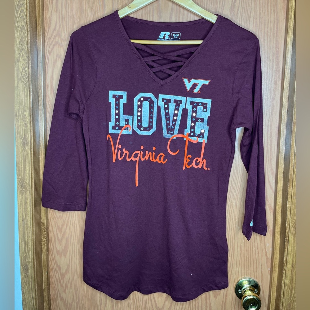 Wine Mom Virginia Tech Top - Women's Medium